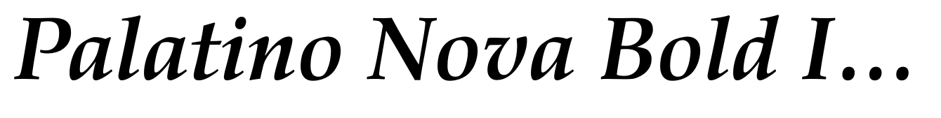 Palatino Nova Bold Italic